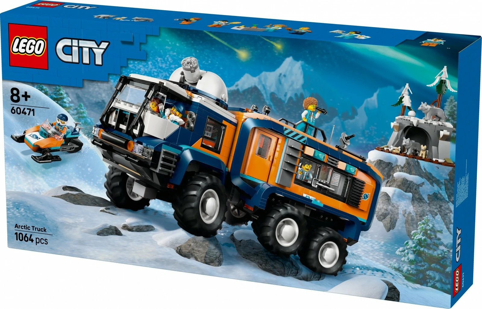 Set ndërtimi LEGO City Arctic Explorer Laboratory Truck 60471, 1064 pjesë, plastikë