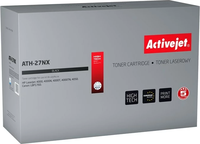 Toner Activejet ATH-27NX për HP dhe Canon, i zi