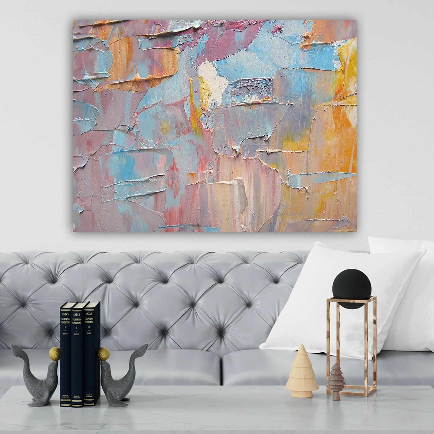 Pikturë dekorative në kanavacë, shumëngjyrëshe, 70x100cm