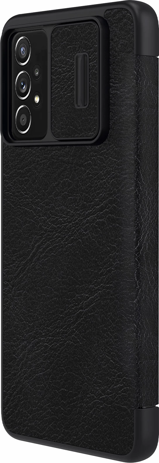 Mbështjellës Nillkin Qin për Samsung Galaxy A73, lëkurë ekologjike, i zi