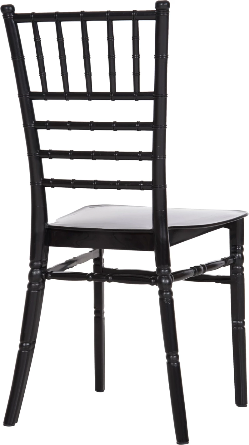 Karrige për katering polipropileni TIFFANY e re FH8058.07, e zezë me shkëlqim, 42x48x88,5H cm