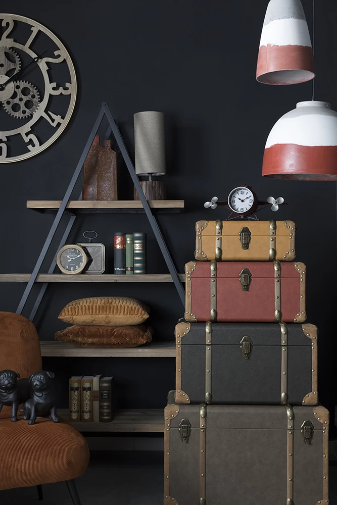 Llambë varëse LETT, beton, terrakotë, e bardhë, gri, 20x20x28cm