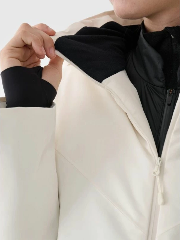 Jakne ski për femra 4f, e zezë