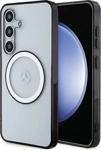 Mbështjellës Mercedes Printed Logo MagSafe për Samsung Galaxy S24, Transparent