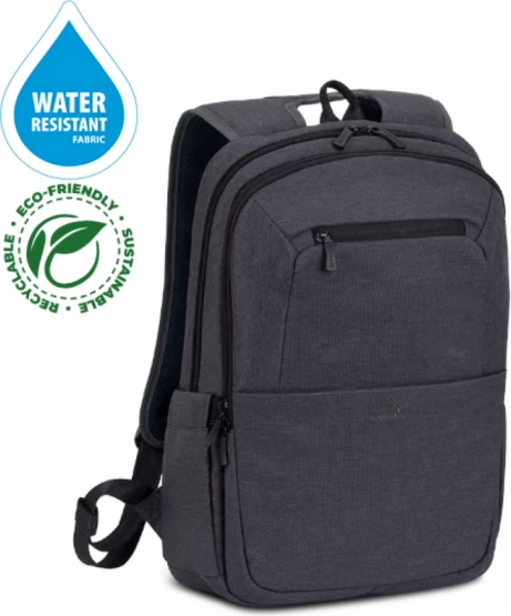 çantë shpine për laptop RivaCase ECO 7760 15.6\" 17L, e zezë