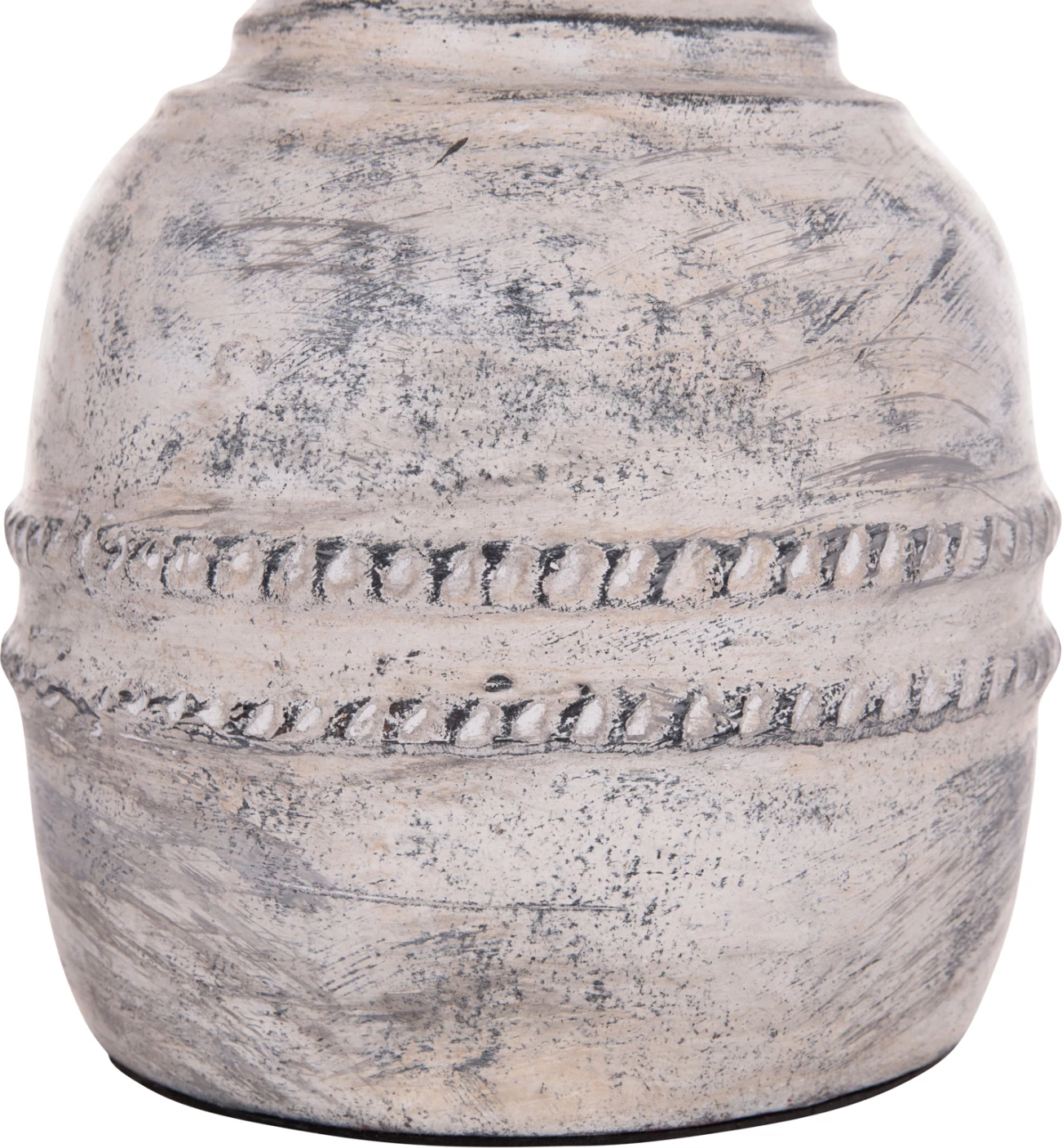 Vazo dekorative tavoline VERMO, terrakotë, ngjyrë gri e çelët, FH4393, 21x25cm