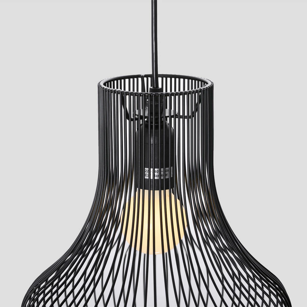 Llambë tavani NOOR, hekur i zi, 25x30.5cm