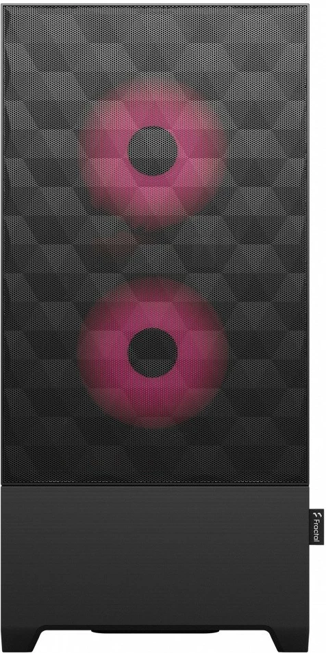 Kasë Fractal Design Pop Air Core TG Clear Tint RGB, Midi Tower, ATX, Micro ATX, Mini ITX, e zezë/magenta