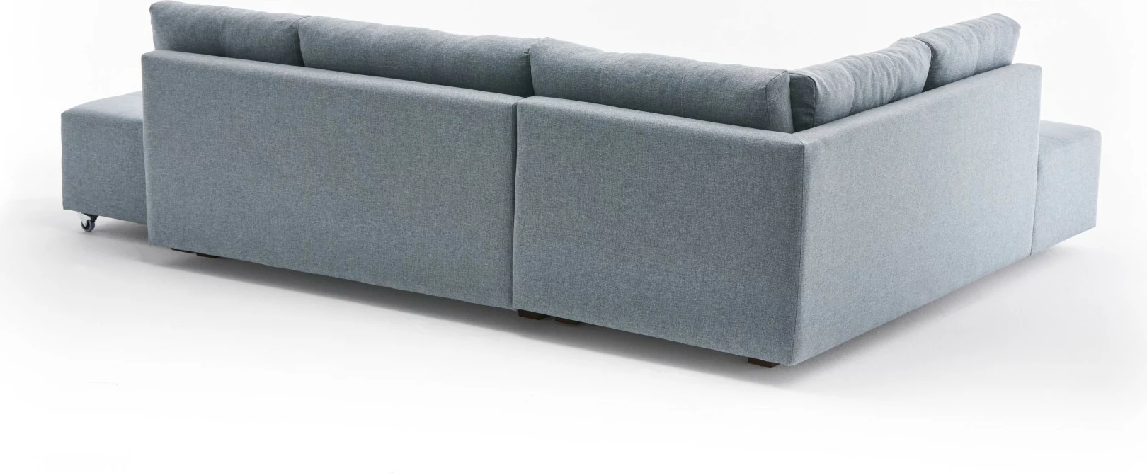 Kënd divan-krevat Atelier del Sofa, kënd Manama majtas, ngjyrë kaltër e çelët