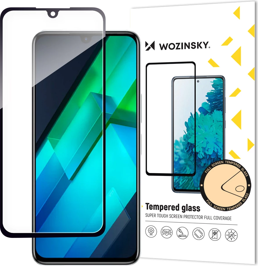 Xham mbrojtës Wozinsky Full Glue për Infinix Note 12 G96, i zi