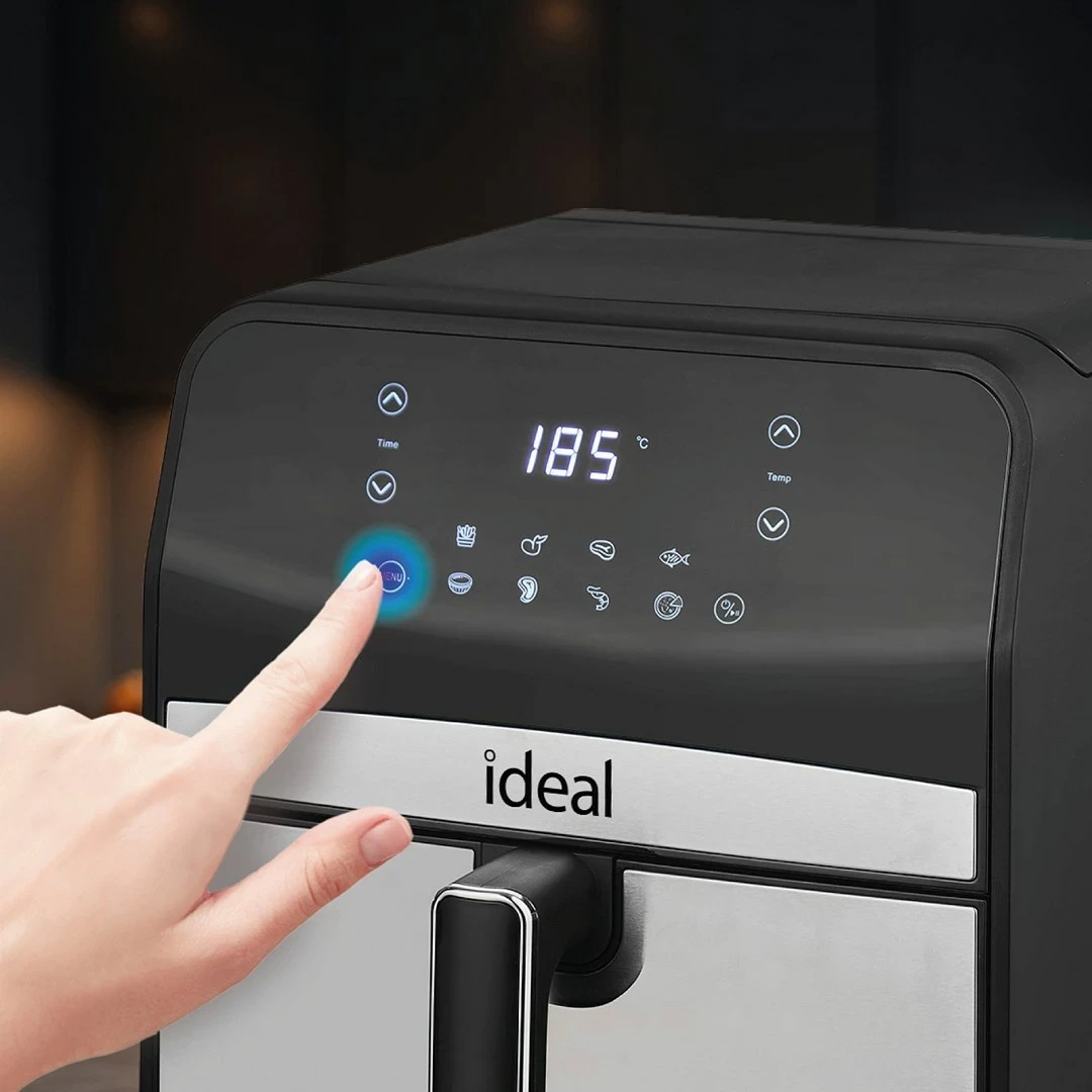 Fritezë me ajër ELDOM IK1501, 6.5 L, 1800 W, e zezë/inox