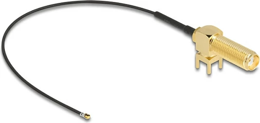 Kabllo antene DeLOCK SMA 90 PCB, I-PEX MHF 4L, 15cm, e zezë