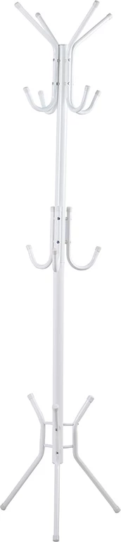 Stendë për pallto Piero, metalike, e bardhë, 44x181cm