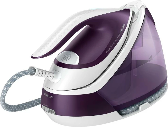 Hekur me avull stacion, Philips PerfectCare Compact Plus GC7933/30, kompakt, lehtë për përdorim, lejla/bardhë
