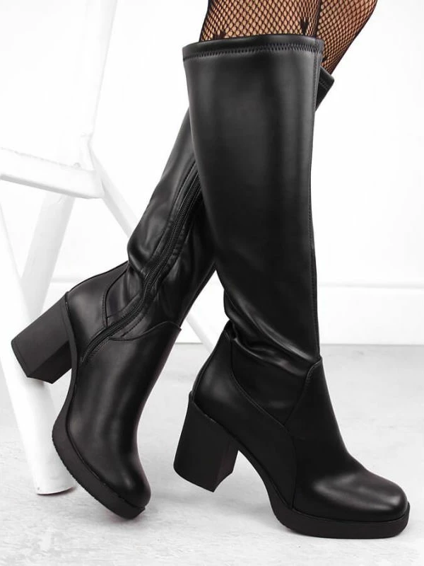 Çizme femra Sergio Leone KZ257, të zeza