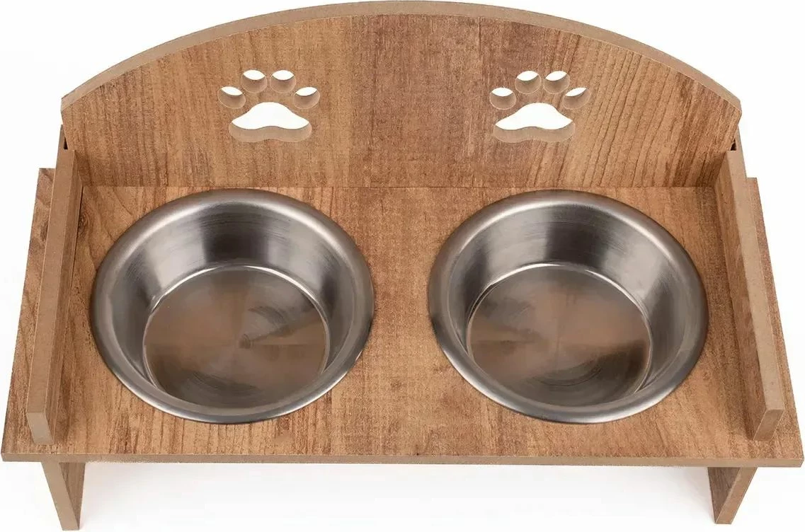 Enë ushqimi për kafshë, dy copë, Paws & Whiskers, Apvm12