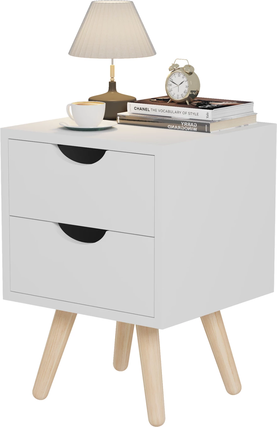 Komodinë DINKL FH2472.03 ,29,7x29,7x45H cm, e bardhë