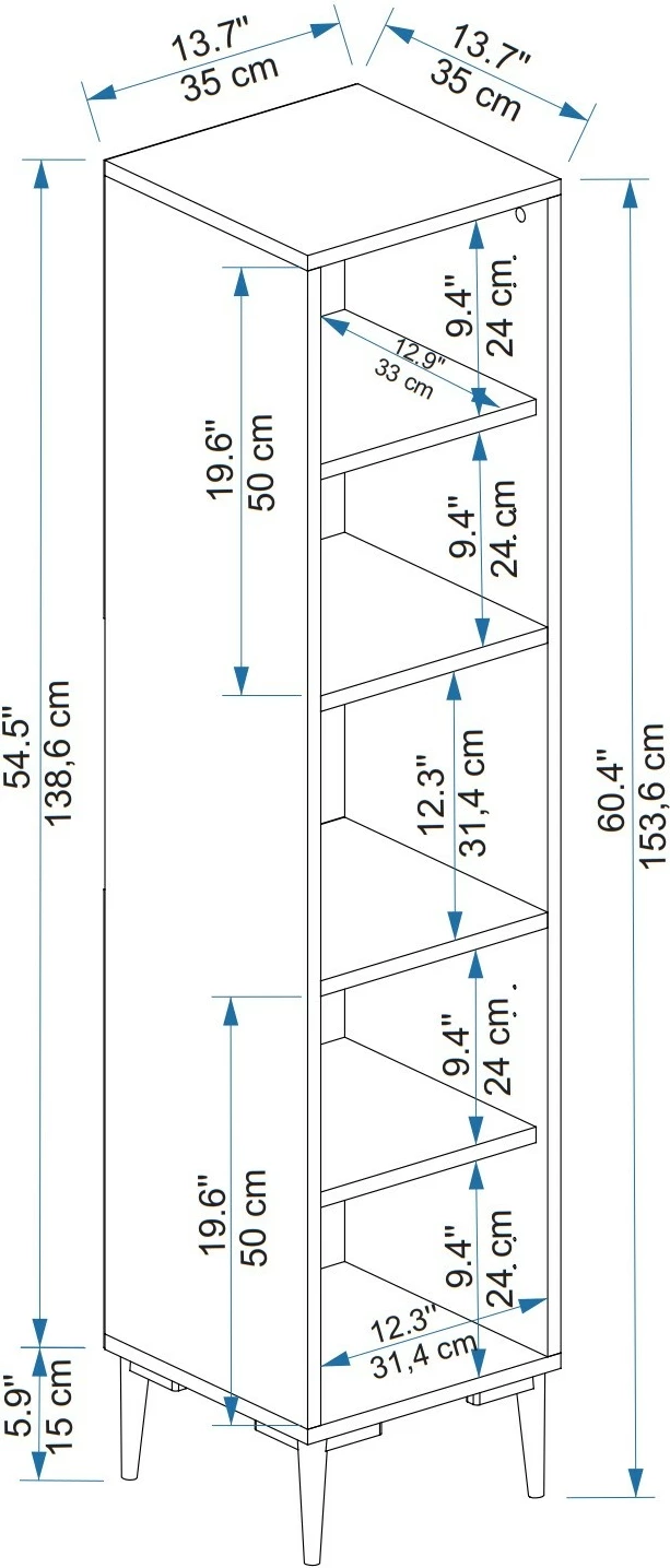 Dollap shumëpërdorimësh Hanah Home, Daminol, i bardhë