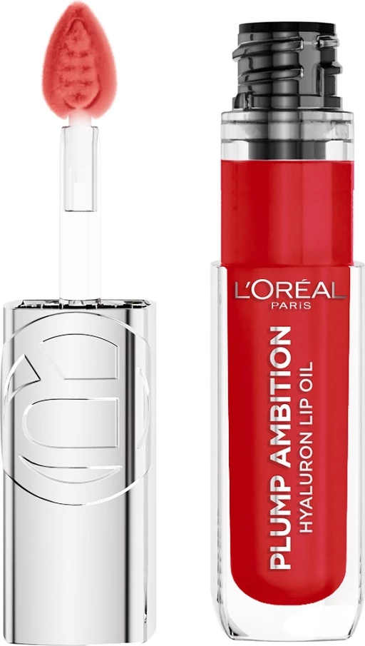 Buzëkuq vajor për femra L'Oreal Paris Plump Ambition Nourishing Lip Oil 380 Rouge In Love, 5ml