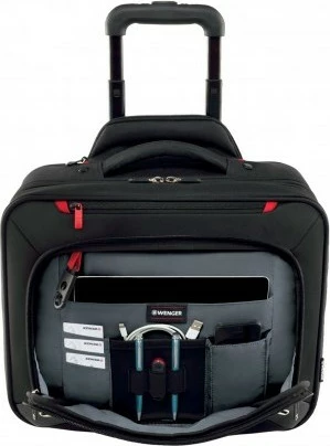 Trolley për laptop Wenger Transfer 16 inç, xhep për tablet, zi
