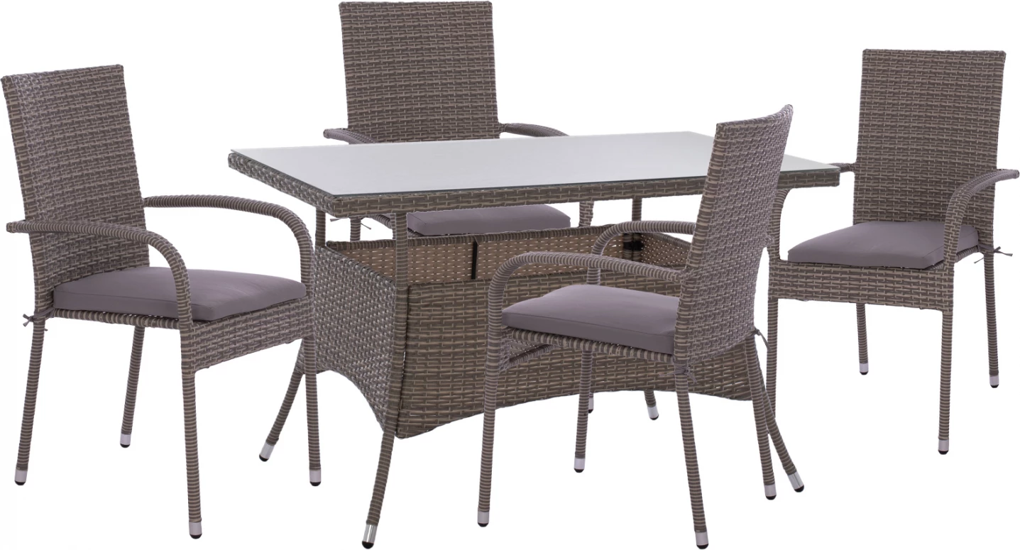 Set kopshti tavolinë & karrige FH11711.31, 5 pjesë, rattan