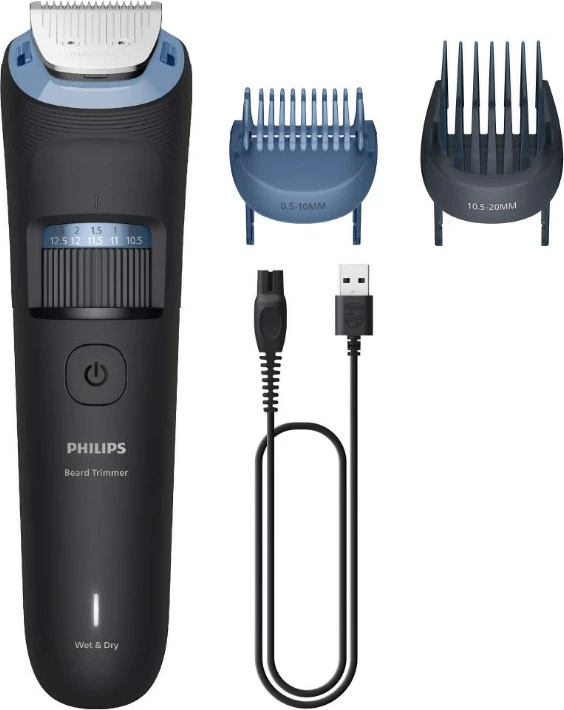 Makinë rroje Philips BT3665/15, 40 hapa gjatësie, 2 krehra, e zezë