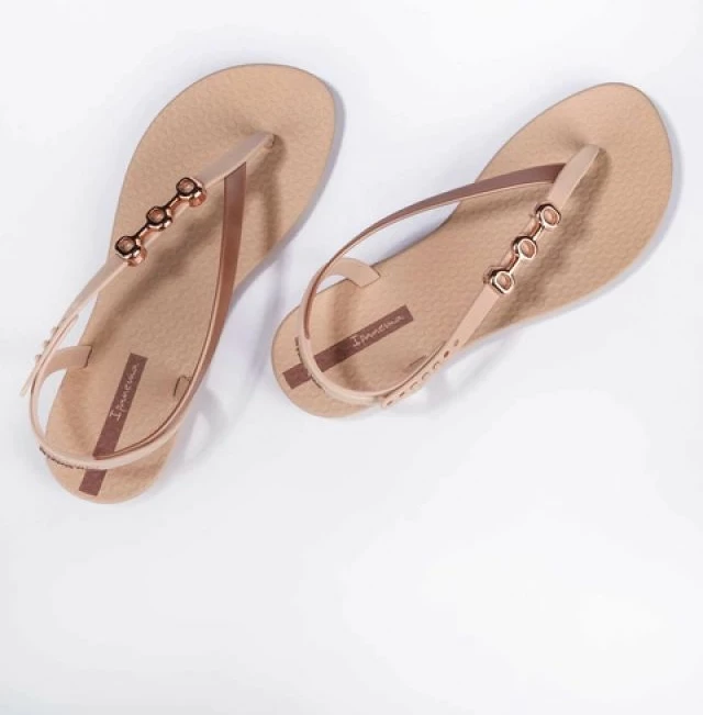 Sandale flip-flop për femra Ipanema, bezhë