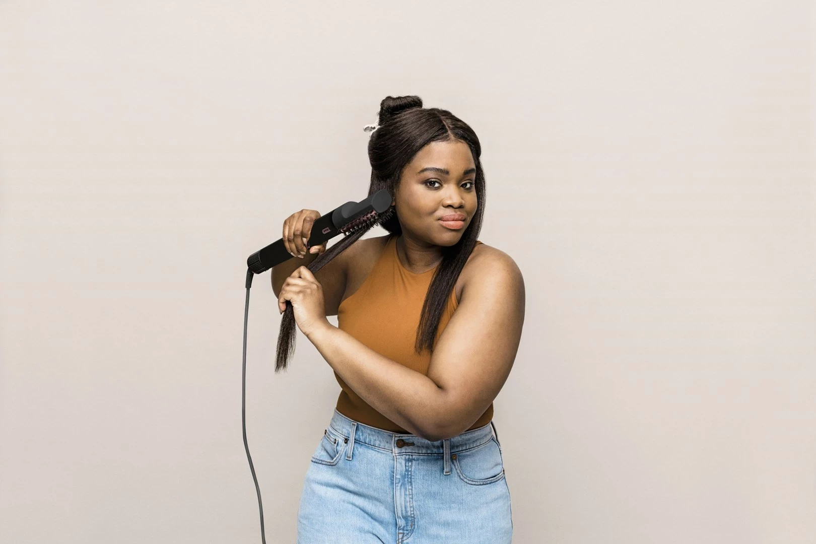 Stiluese për floke Multistyler Shark FlexStyle 5-in-1, 1400W, e zezë/ rozë