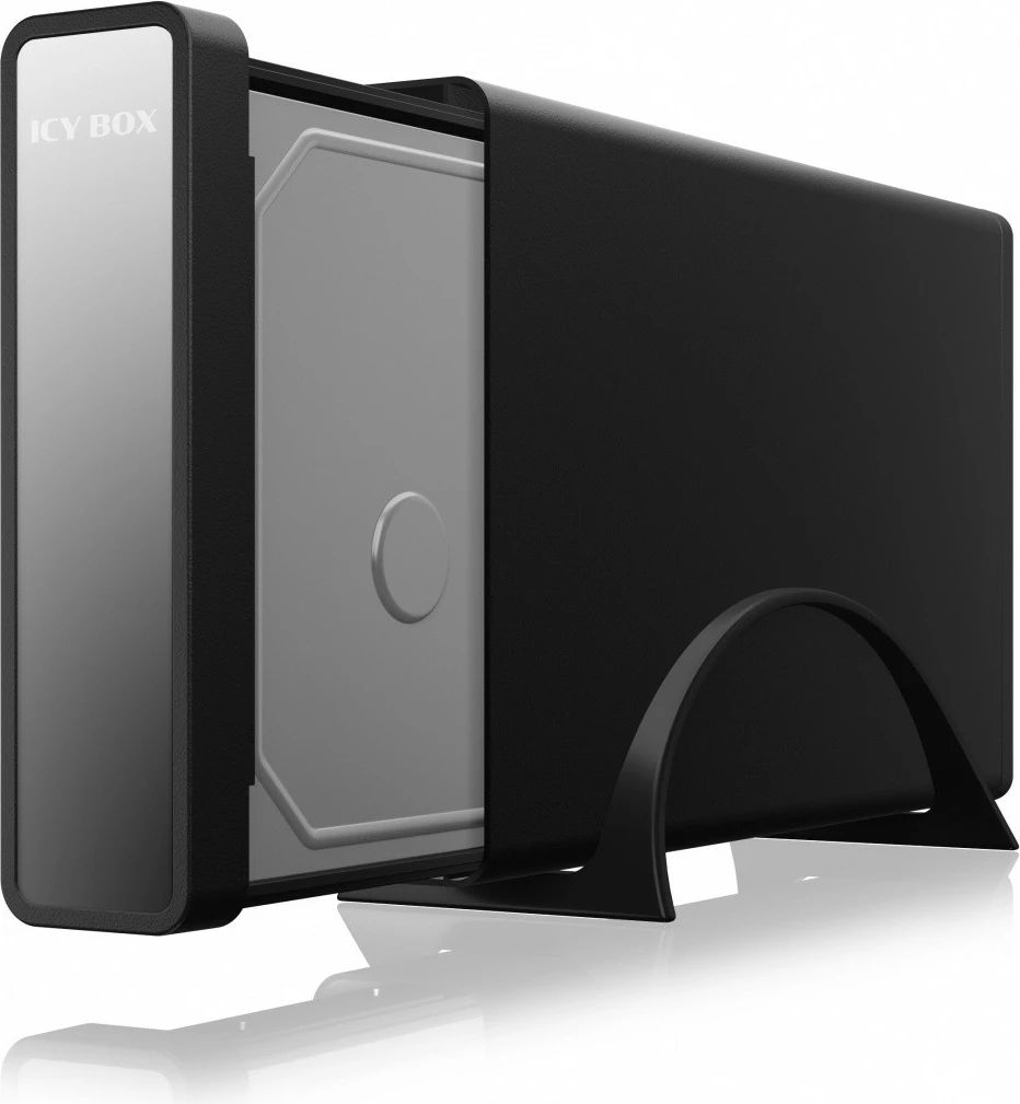Kasë e jashtme IcyBox IB-382H-C31 për HDD/SSD 2.5"/3.5", HUB USB-C/USB-A, e zezë