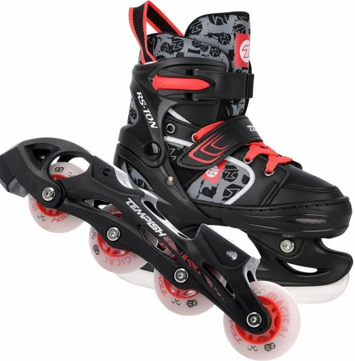 Patina të rregullueshme për fëmijë Tempish, të zeza