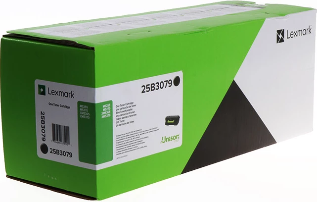 Toner, Lexmark, 25B3079, 45000 faqe rendiment, madhësi standarde, i zi
