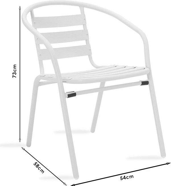 Karrige për kopsht Tade, 54x62x74 cm, e zezë