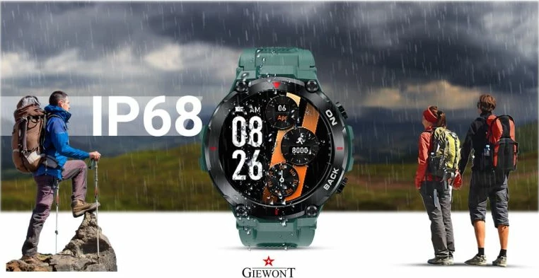 Smartwatch sportiv Giewont, jeshil