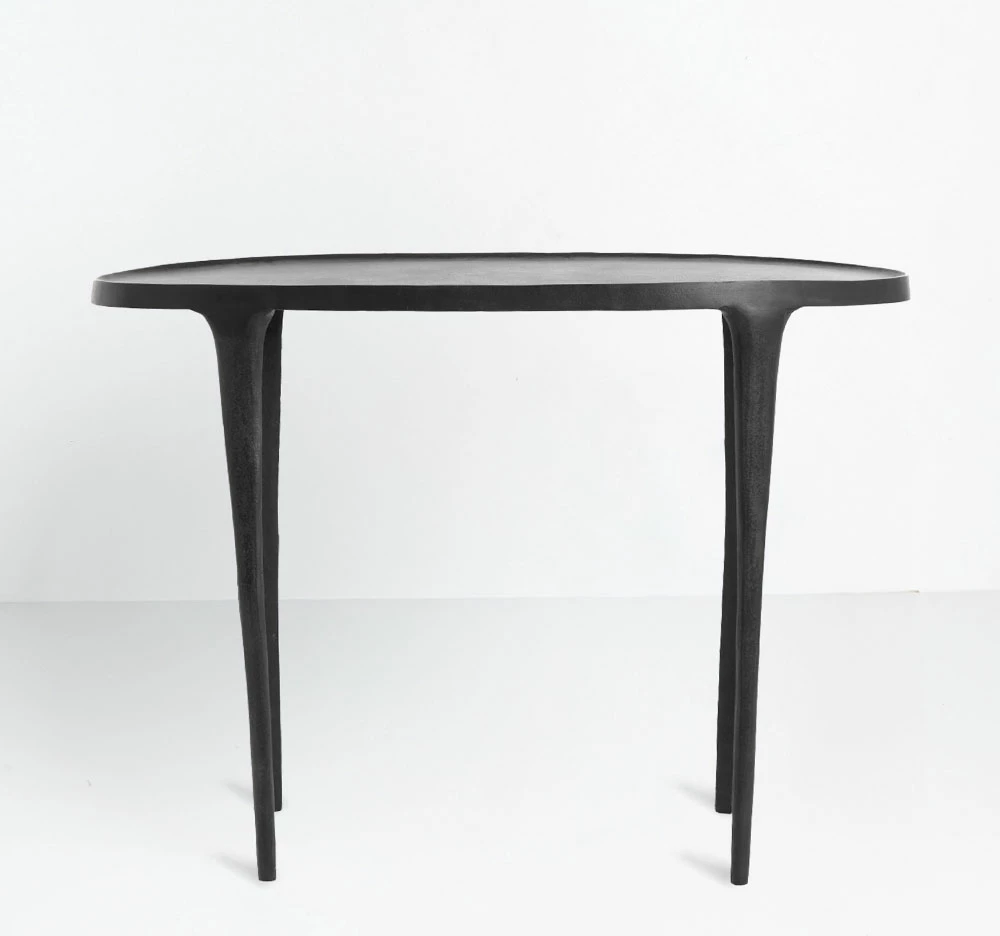 Konsolë LANDING, e zezë, 110x43x80cm