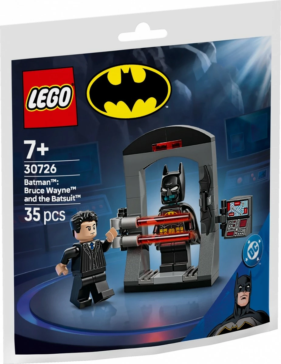 Set LEGO Super Heroes, 30726 Batman: Bruce Wayne dhe kostumi Batman, 35 pjesë, set i vogël