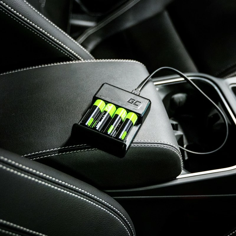 Karikues baterish Green Cell GC VitalCharger me 4x AA 2000mAh, Zi
