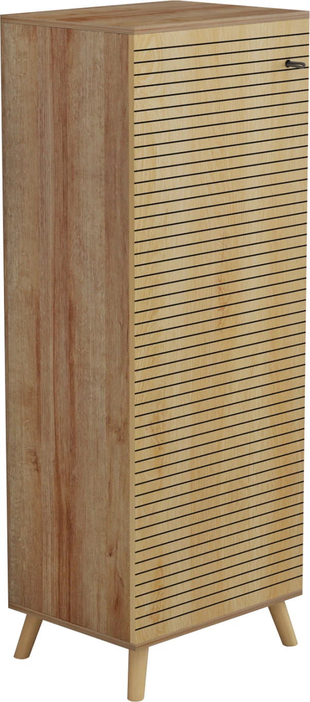 Dollap këpucësh ALVARO FH8954.16 melaminë, ngjyrë druri natyral, 50Χ38Χ135Hcm