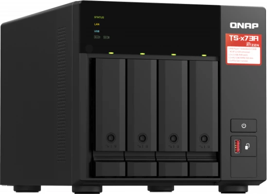 Server NAS QNAP TS-473A-8G, 4-bay, 8GB RAM, 2x 2.5GbE, i zi