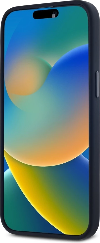 Mbështjellës Karl Lagerfeld Silicone Shadow Metal Initial MagSafe për iPhone 15 Pro, i zi