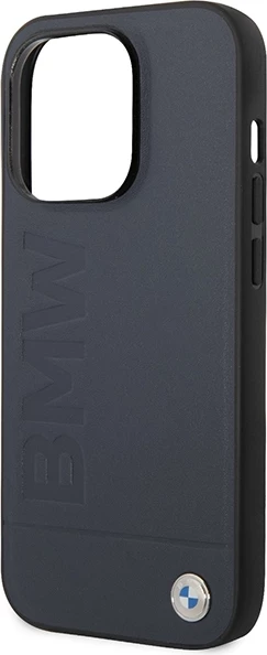 Mbështjellës BMW BMHMP14XSLLNA për iPhone 14 Pro Max 6.7", lëkurë, MagSafe, navy