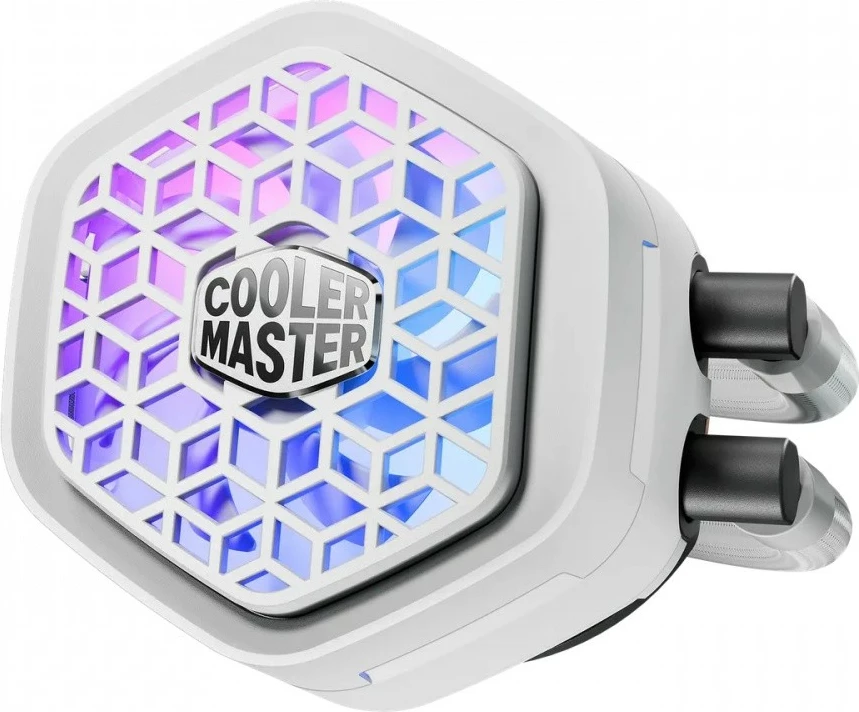 Ftohës uji CPU, Cooler Master, MasterLiquid 360 Atmos II VRM Fan (MLX-D36M-A25SZ-VW), 360mm, 3x120mm, ARGB, e bardhë