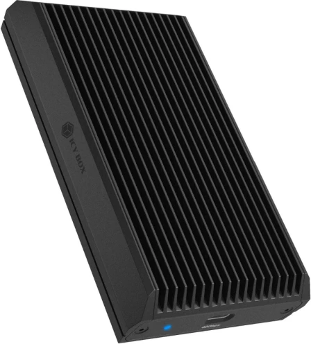 Kasë për SSD M.2 NVMe ICYBOX IB-1920M-C42, USB4 40 Gbit/s, pa vegla, alumin, e zezë