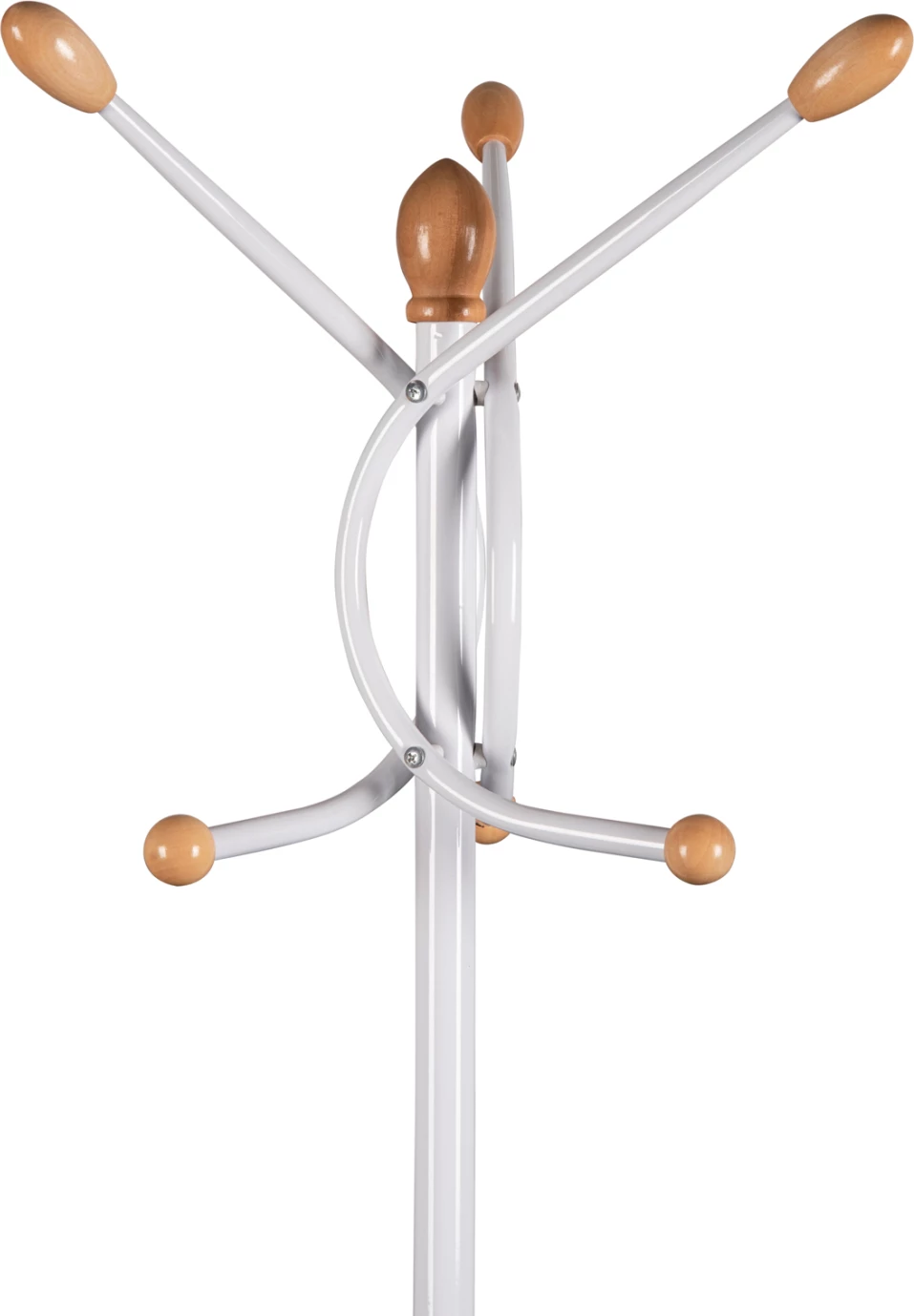 Varëse dyshemeje FH9575.02 metalike, ngjyrë e bardhë, 7 pozicione varëse, 41x41x176H cm