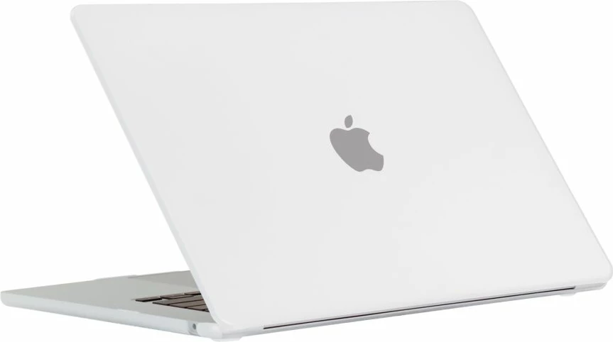 Mbështjellës laptopi, Tech-Protect SmartShell, për MacBook Air 15" 2023-2024 (M2/M3) A2941/A3114, plastik me këmbë gome, matte gjysmë-transparent