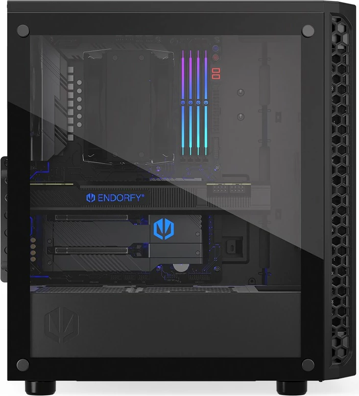 Kasë Endorfy Signum 300 Core, Midi Tower, Tempered Glass, e zezë