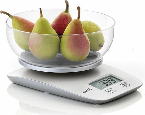 Peshore kuzhine digjitale LAICA KS1060 kapacitet 5 kg me tas, bardhë-argjend