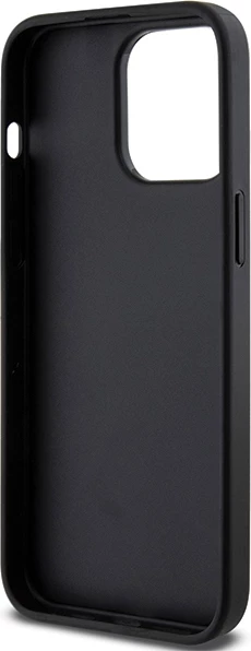 Mbështjellës Karl Lagerfeld Gripstand Saffiano Choupette Pins për iPhone 13 Pro/13, e zezë