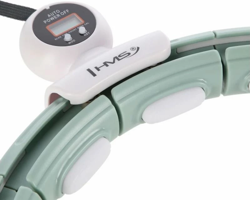 Hula hop HMS HHM15 me magnet dhe peshë, i gjelbër me numërues