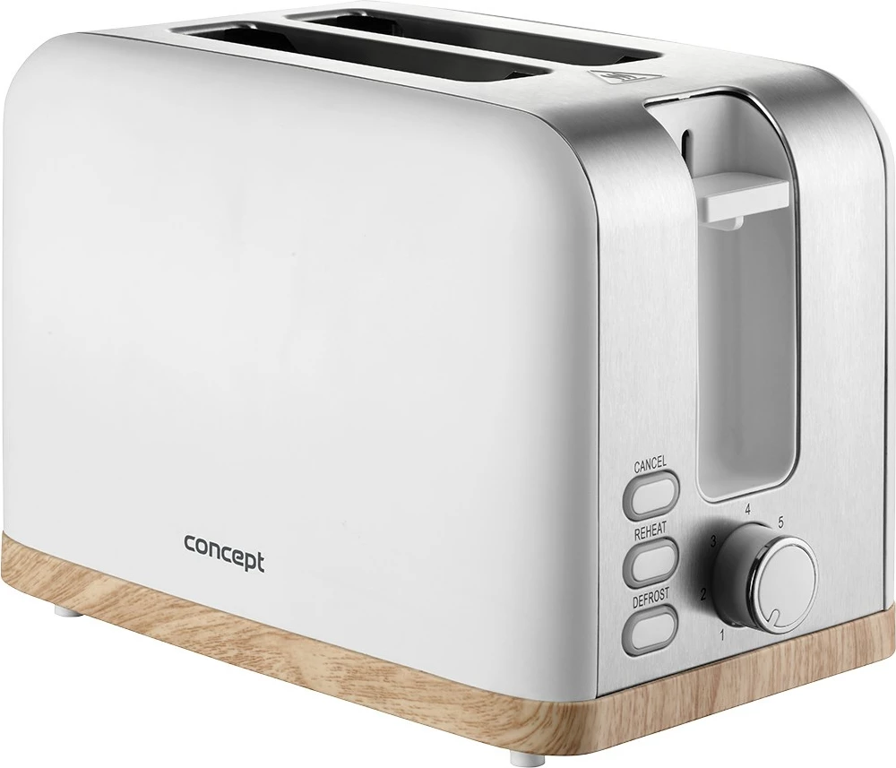 Toaster Concept Elwood TE2015, 2 feta, i bardhë