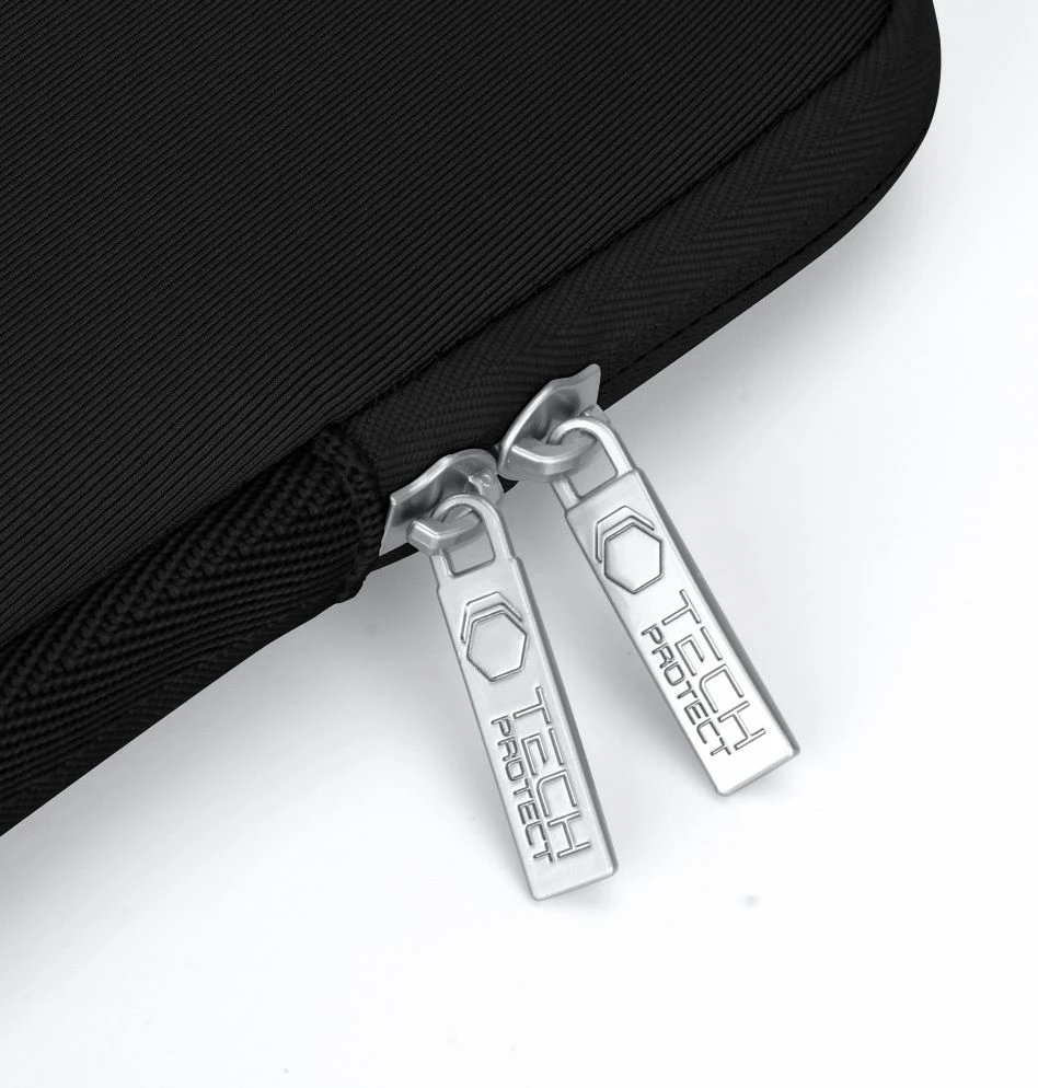 Kasë laptopi Tech-Protect NeoSlim 15-16", me çantë aksesorësh, e zezë